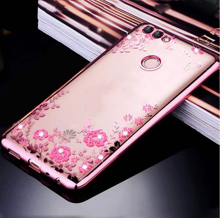 Coque Silicone Huawei P Smart Glam Or Rose
