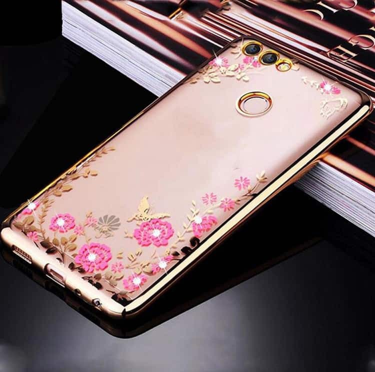 Coque Silicone Huawei P Smart Glam Or