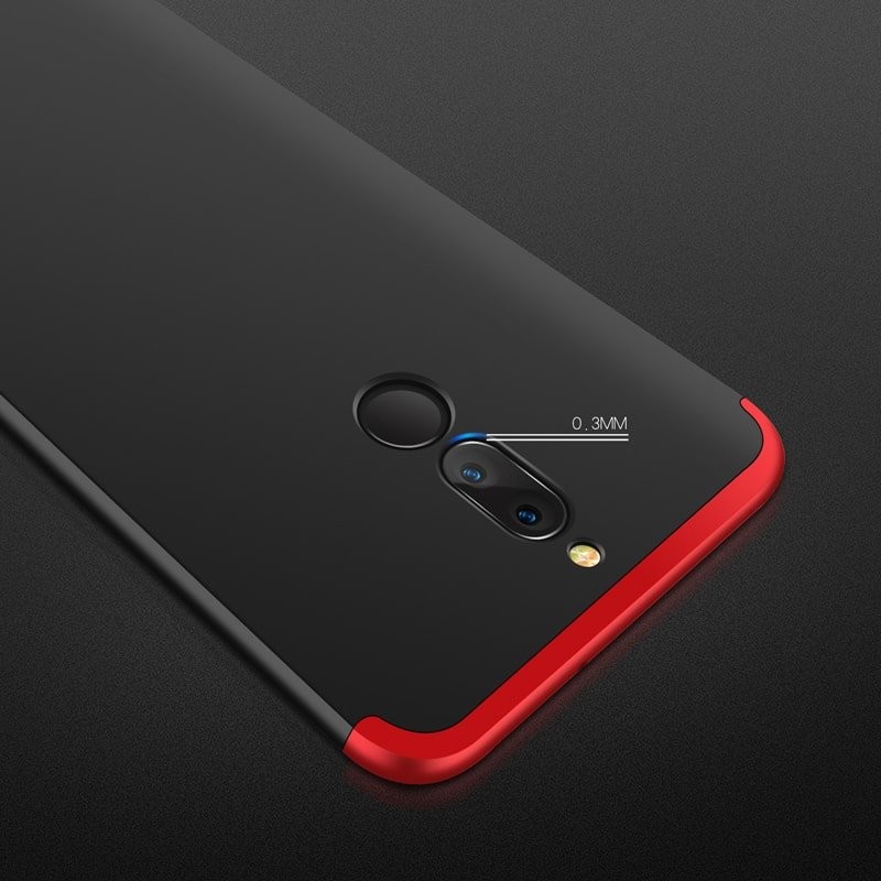 Coque 360 Huawei Mate 10 Lite Noir et Rouge.
