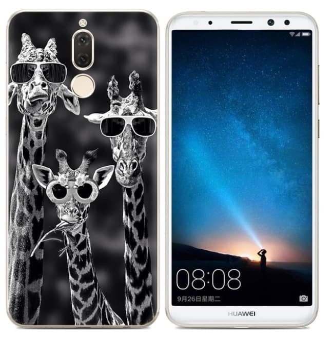 Coque Silicone Huawei Mate 10 Lite Girafes
