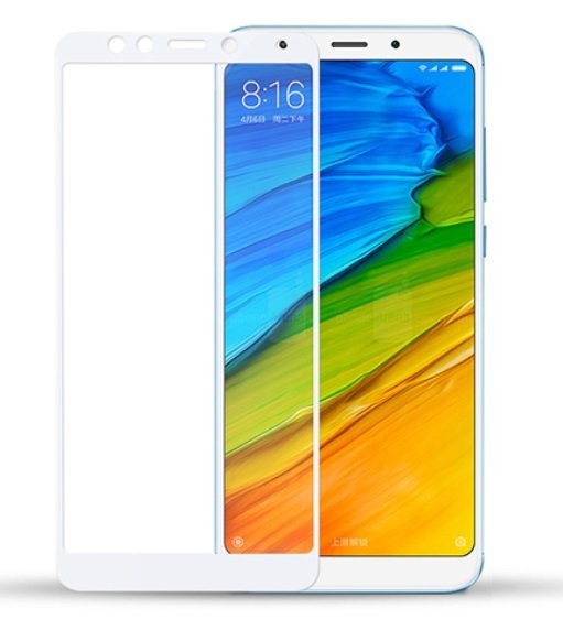 Verre Trempé Xiaomi Redmi 5 Plus Protecteur d'écran Blanc