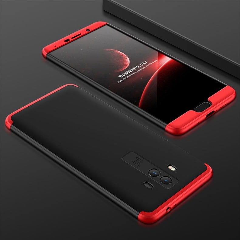 Coque Huawei Mate 10 360º noir et rouge