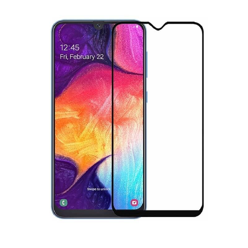 Verre Trempé Samsung Galaxy A50 Protecteur d'écran Noir