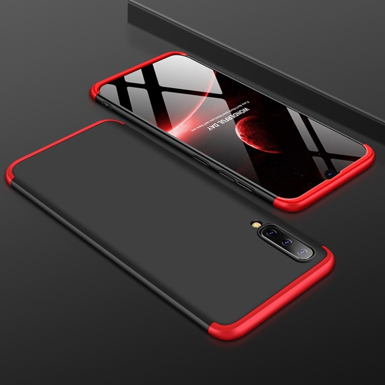 Coque 360 Samsung Galaxy A50 Noir et Rouge.