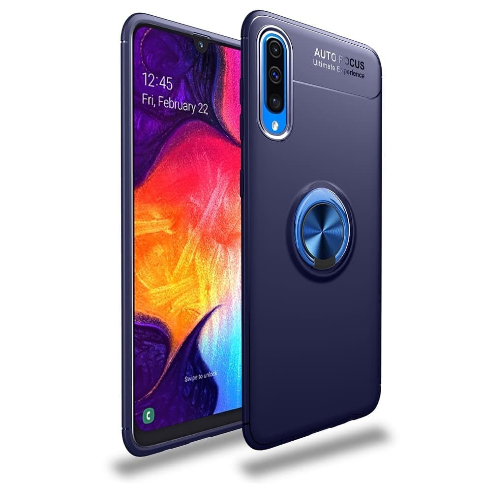 Coque Anneau Samsung Galaxy A50 Bleue