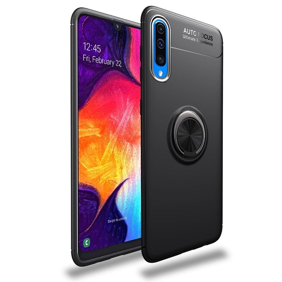 Coque Anneau Samsung Galaxy A50 noire