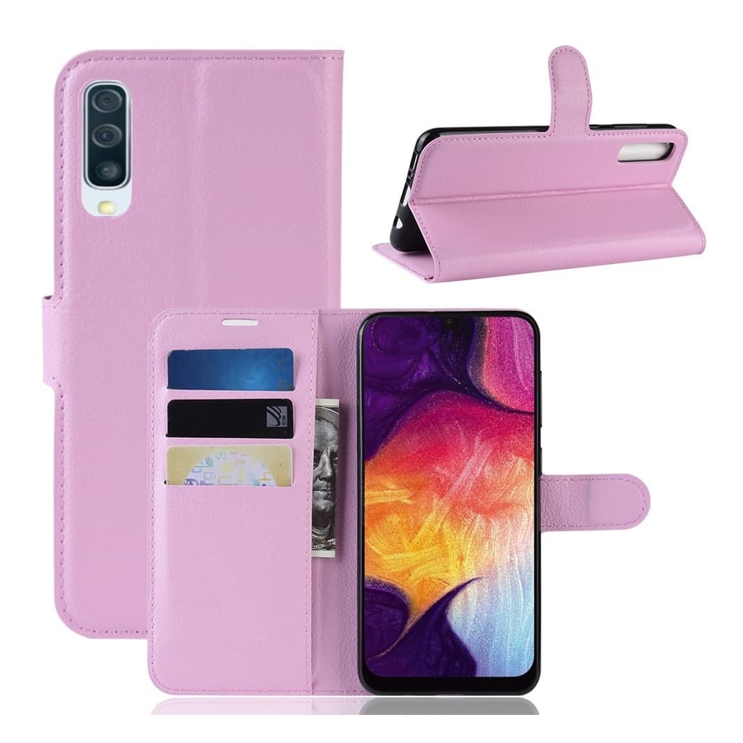 Etuis Portefeuille Samsung Galaxy A50 Simili Cuir Rosele Xiaomi Redmi Note 7 Simili Cuir Rose