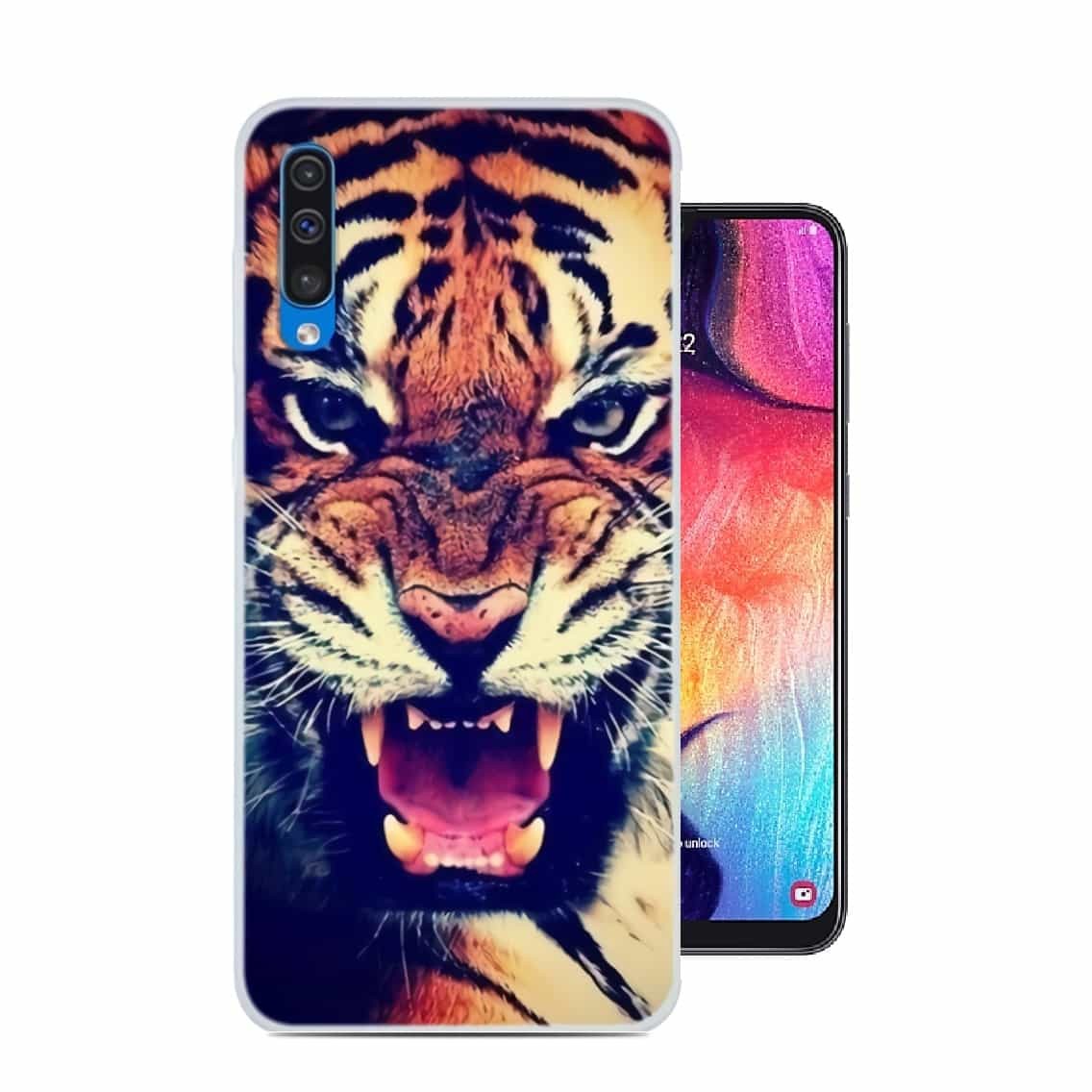 Coque Silicone Samsung Galaxy A50 Tigre