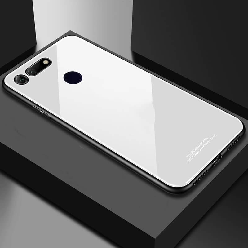 Coque Honor View 20 Silicone Blanche et Verre Trempé