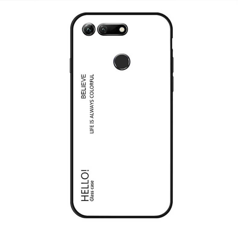 Coque Honor View 20 Silicone et Verre Trempé Master Blanc
