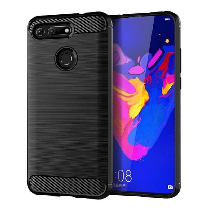 Coque Silicone Honor View 20 Brossé Noir