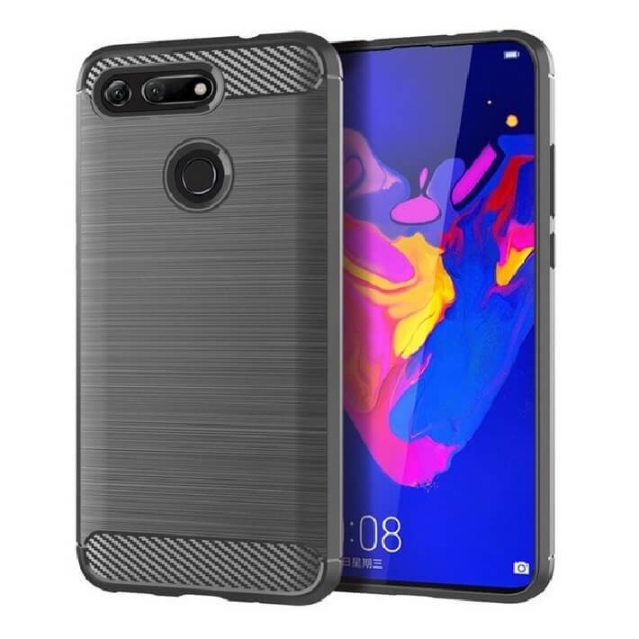 Coque Silicone Honor View 20 Brossé Gris