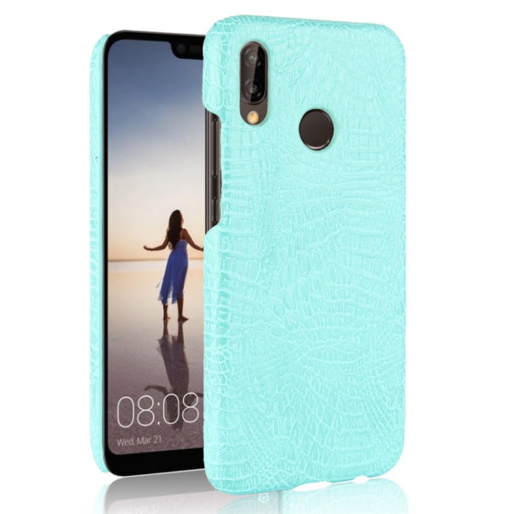 Coque Huawei P20 Lite Cuir Turquoise