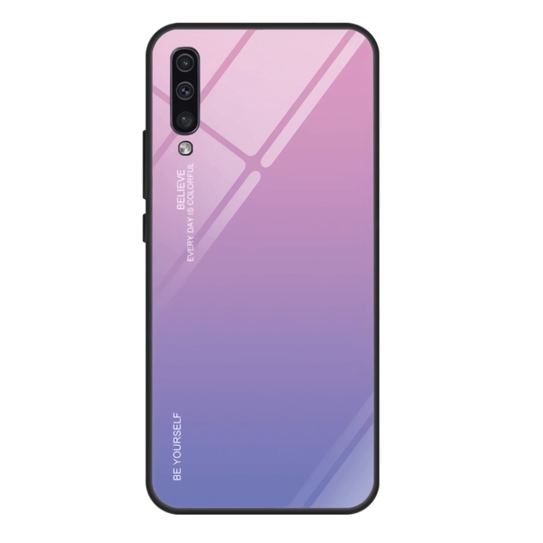 Coque Samsung Galaxy A70 Silicone et Verre Trempé Master Mauve
