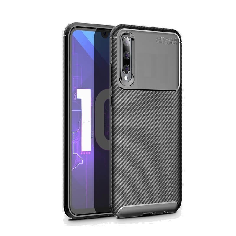 Coque Samsung Galaxy A70 Carbone TPU Noire