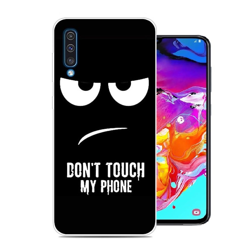 Coque Silicone Samsung Galaxy A70 Faché