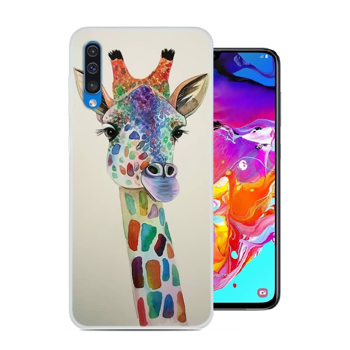 Coque Silicone Samsung Galaxy A70 Girafe
