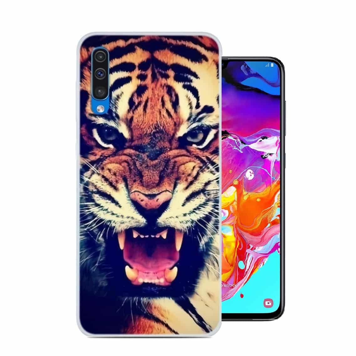 Coque Silicone Samsung Galaxy A70 Tigre