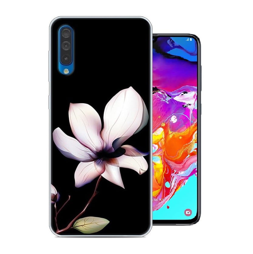 Coque Silicone Samsung Galaxy A70 Lys