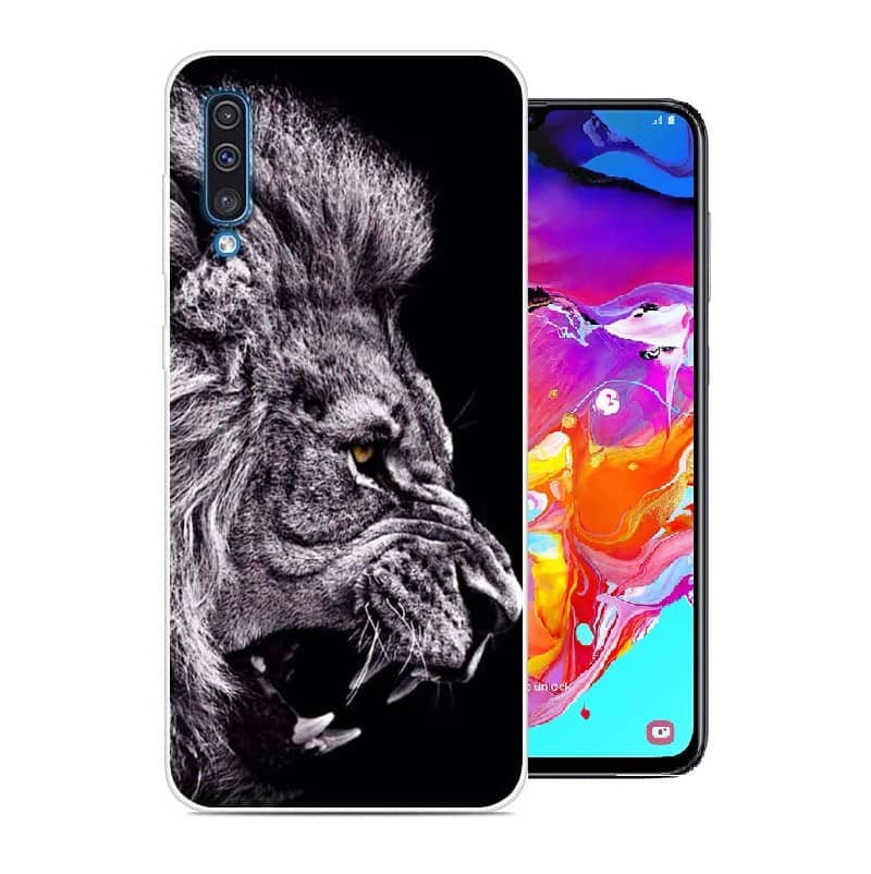 Coque Silicone Samsung Galaxy A70 Lion