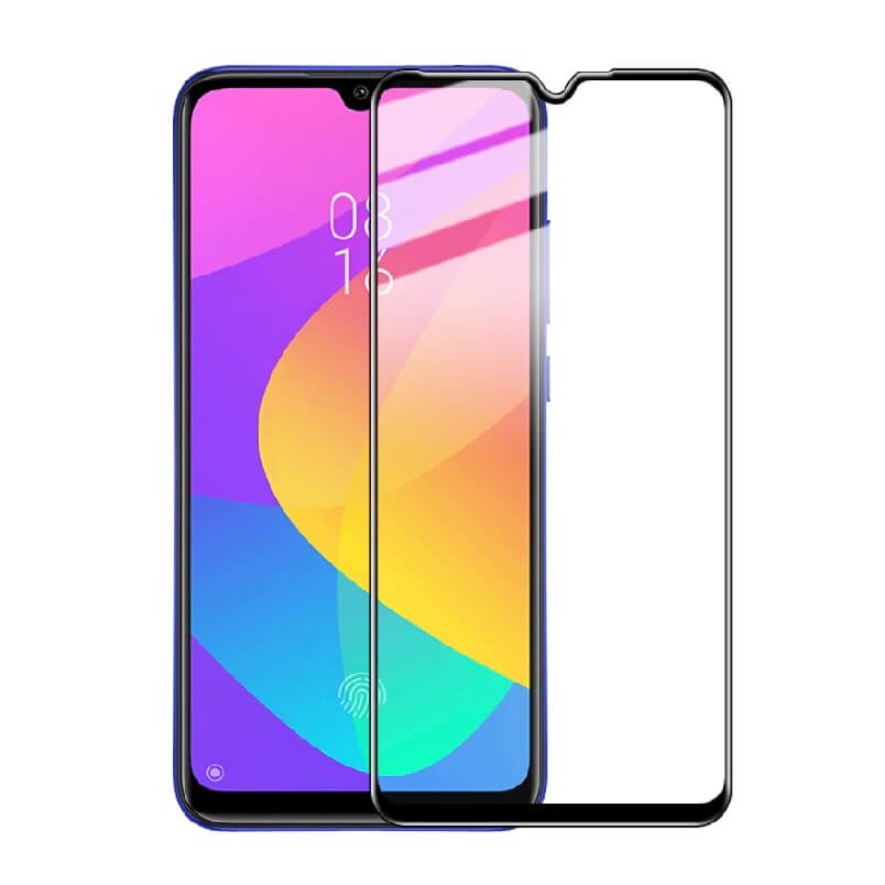 Verre Trempé Xiaomi MI 9 Lite Protecteur d'écran Noir