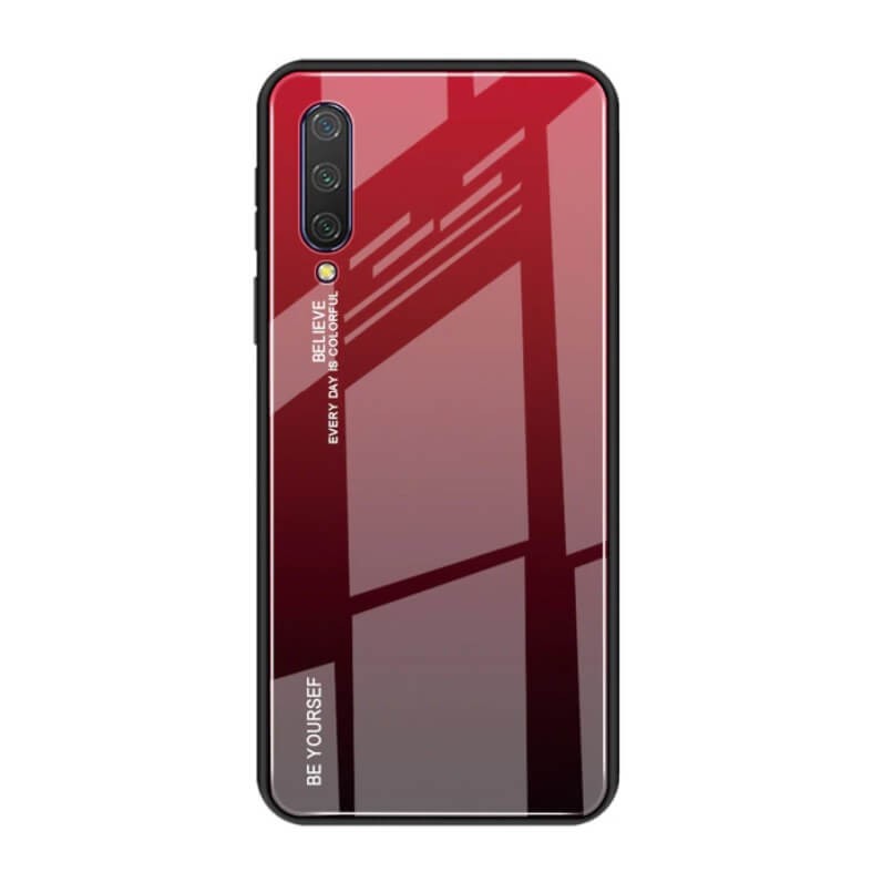 Coque Xiaomi Mi 9 Lite Silicone et Verre Trempé Master rouge