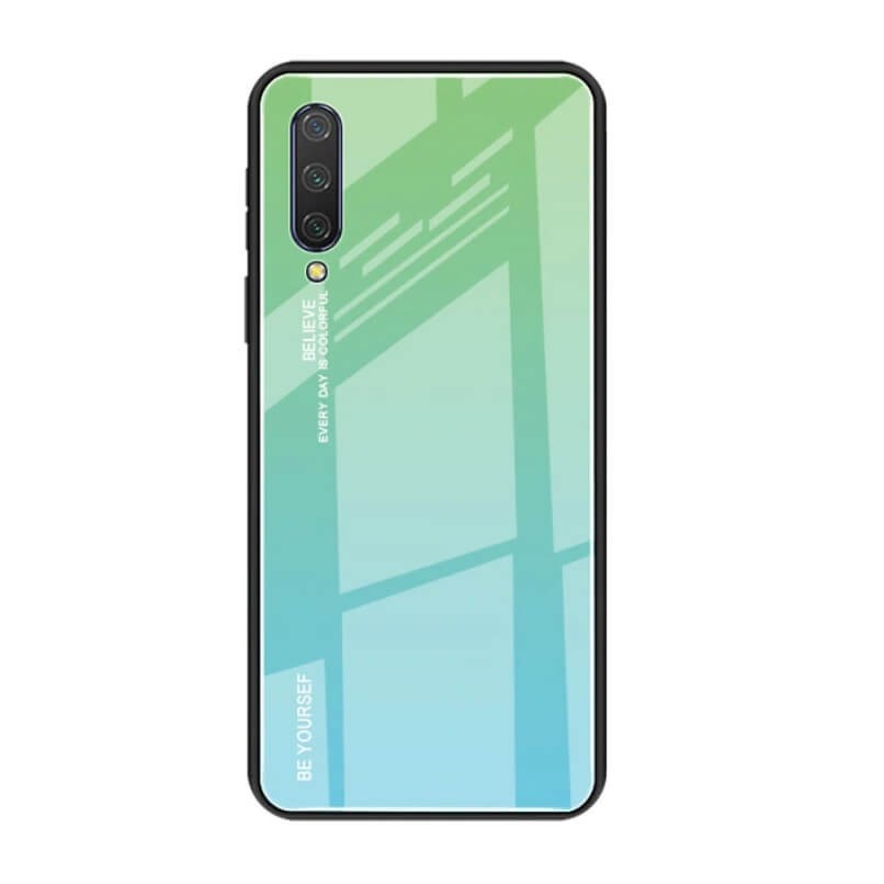 Coque Xiaomi Mi 9 Lite Silicone et Verre Trempé Master verte
