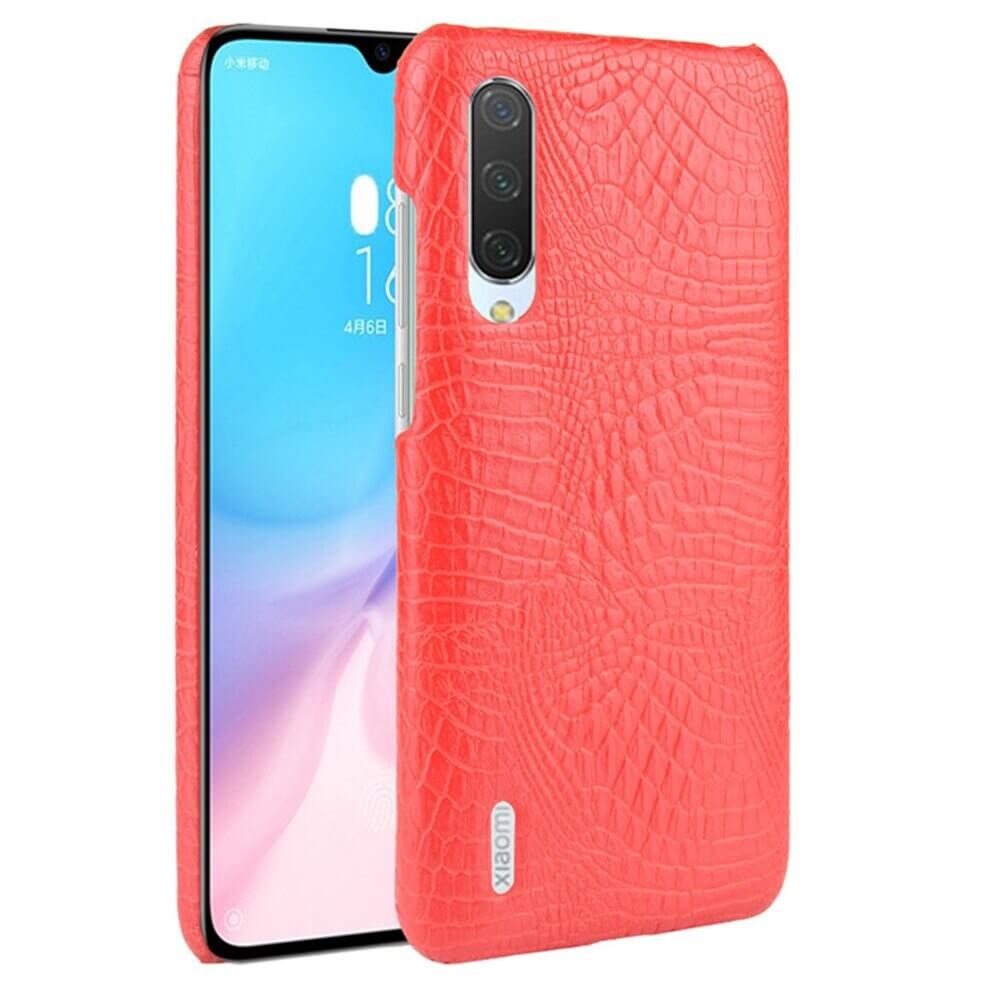 Coque Xiaomi MI 9 Lite Croco Cuir Rouge