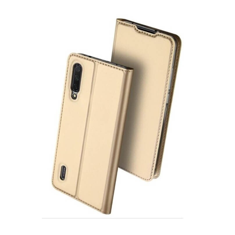 Étuis Xiaomi MI 9 Lite Cuir DUXi doré