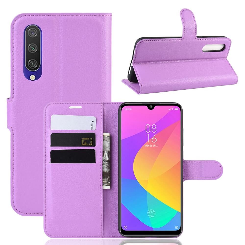 Etuis Portefeuille Xiaomi MI 9 Lite Simili Cuir Lila