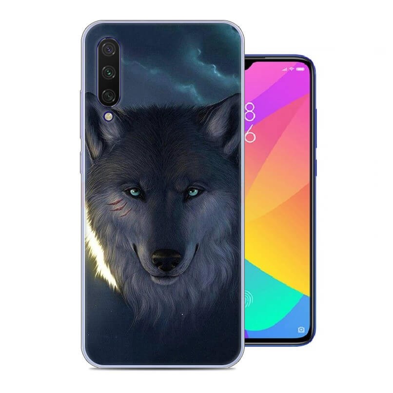 Coque Silicone Xiaomi MI 9 Lite Loup