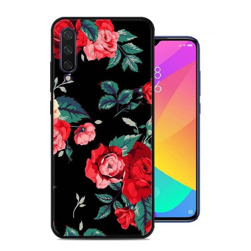 Coque Silicone Xiaomi MI 9 Lite Roses