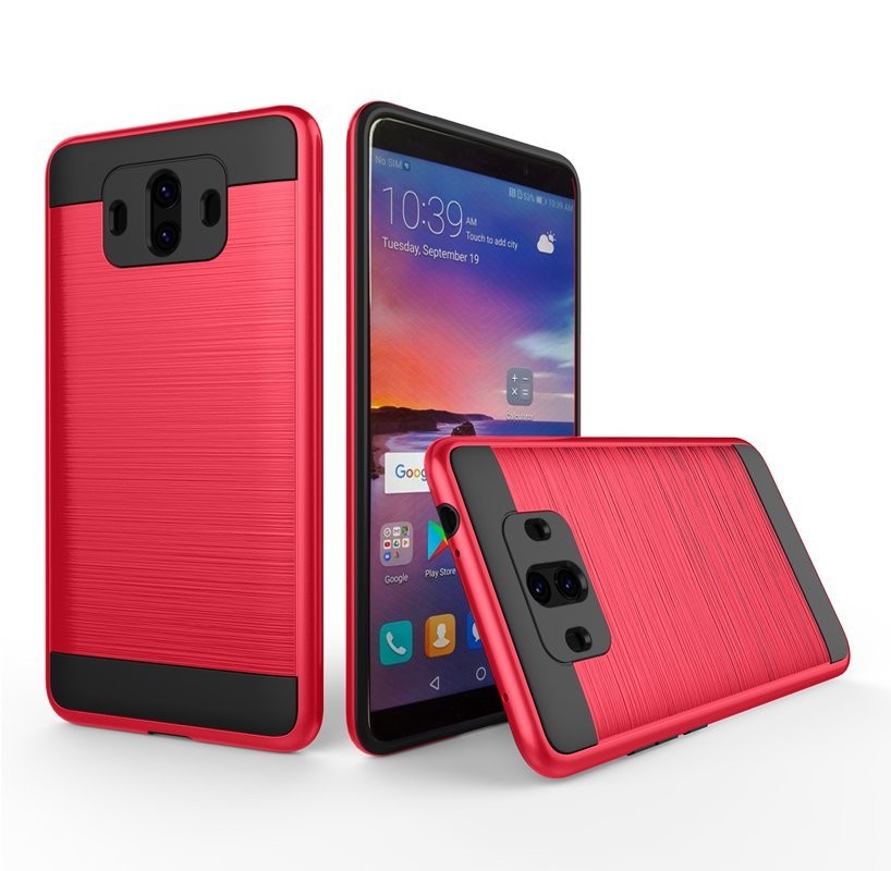 Coque Huawei Mate 10 Hybride Dual Rouge